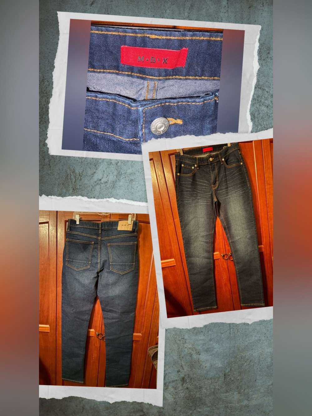 Men's Classic Indigo Skinny Jeans 32/32 #1668
